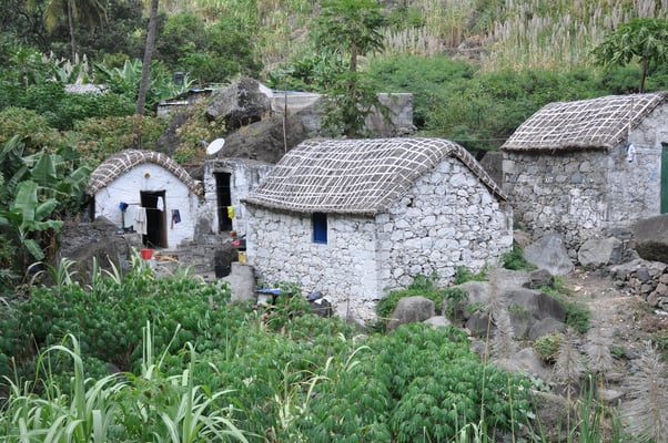 Kap Verden, Insel Santo Antao, Bergdorf Fontainhas