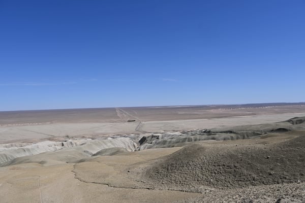 Turkmenistan, Überreste riesiger Korallenriffe aus dem Tetris Meer