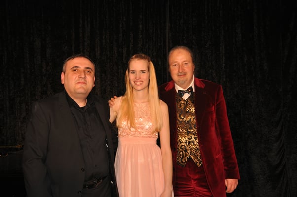 KuBe Konzert "Lieder einer Braut", 13. Februar 2016 im Leidinger, Saarbrücken. Grigor Asmaryan, Laura Demjan und Michael Britz​