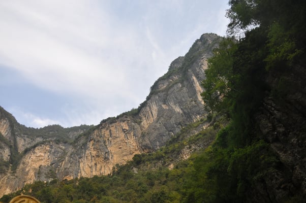 China, Yangtze Kreuzfahrt, Bootsfahrt auf einem Seitenarm des Yangtze
