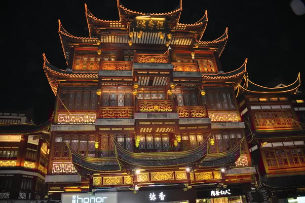China, Shanghai bei Nacht