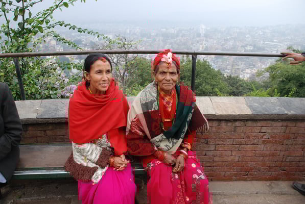 Nepal, Kathmandu, Stupa von Swayambhunath