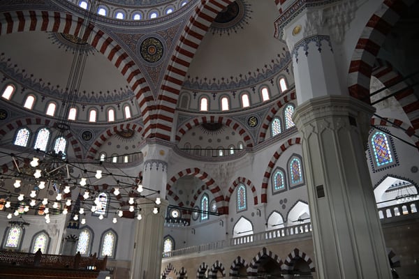 Turkmenistan, Ashgabad, Blaue Moschee