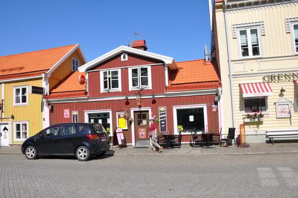 Schweden, Gränna, Erfindung der Zuckerstange durch Amalia Eriksson