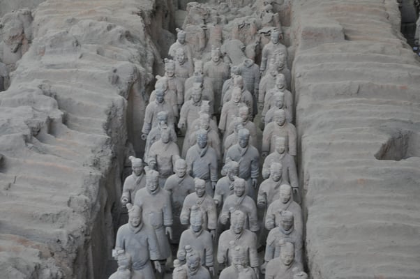 China, Xi'an, Terrakotta Armee des ersten chin. Kaisers Qin Shihuangdi