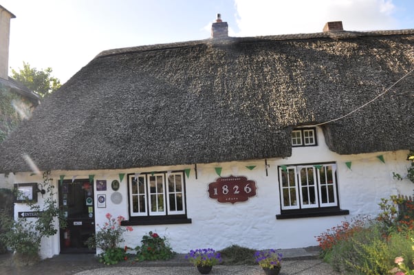 Irland, Adare mit strohgedeckten Häusern