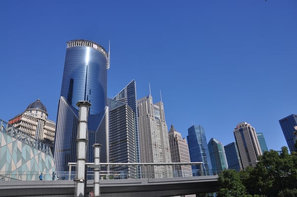 China, Shanghai, Wolkenkratzer