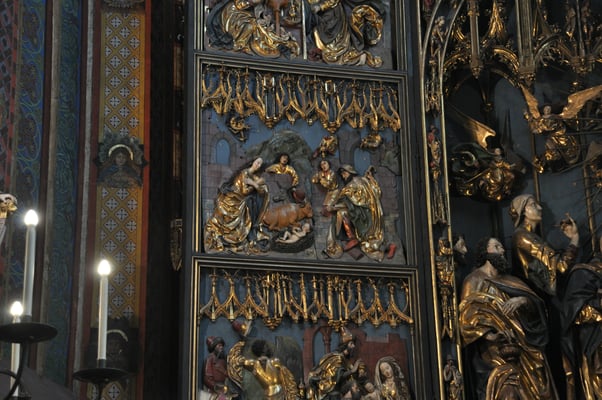 Polen: Krakau: Marienkirche mit Hochaltar von Veit Stoß