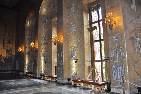 Schweden, Stockholm, Rathaus, (Verleihungsort der Nobelpreise)