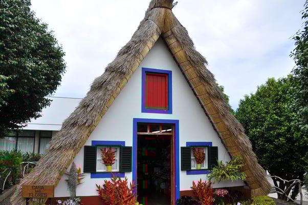 Madeira, Santana, Dreieckhäuser aus Colmo