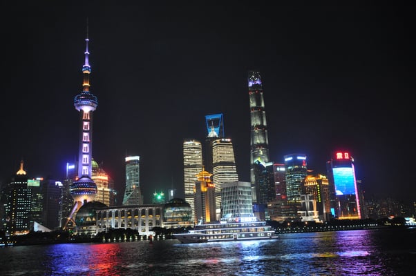 China, Shanghai bei Nacht