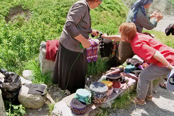 Georgien, Frauen beim Verkauf 