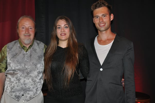 KuBe Konzert "Elisa&Rick", Cafe Paris, Saarbrücken,  Michael Britz mit Elisa Wehrle und Rick-Henry Ginkel