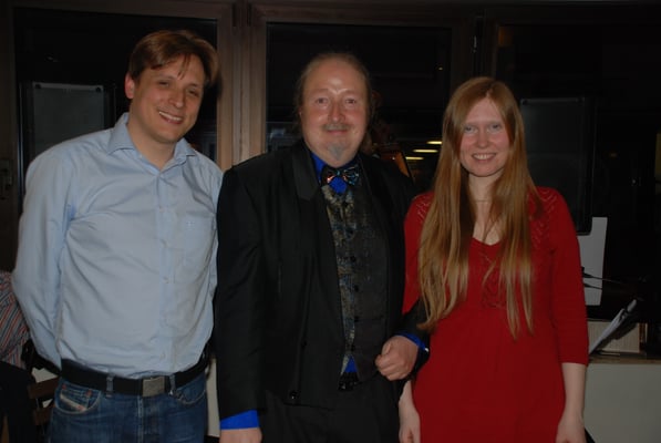 Kube Jazz Konzert mit dem Duo Basspartwo: Norbert Schirmer, Michael Britz und Annika Jonsson. Cafe de Paris, 26. April 2014