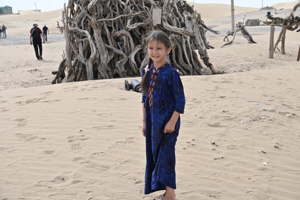 Turkmenistan, Besuch eines Dorfes