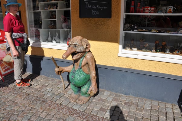 Schweden, Gränna, Erfindung der Zuckerstange durch Amalia Eriksson