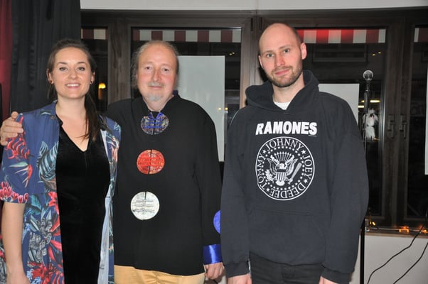 KuBe Konzert mit Präsentation der neuen CD "LouLou und die Heerscharen der Verfluchten", 26.01.2018 im Cafe de Paris, Saarbrücken. Lisa Ströckens (Sopran), Michael Britz und Stephan Goldbach (Kontrabass).