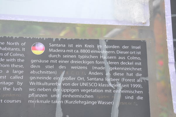 Madeira, Santana, Dreieckhäuser aus Colmo