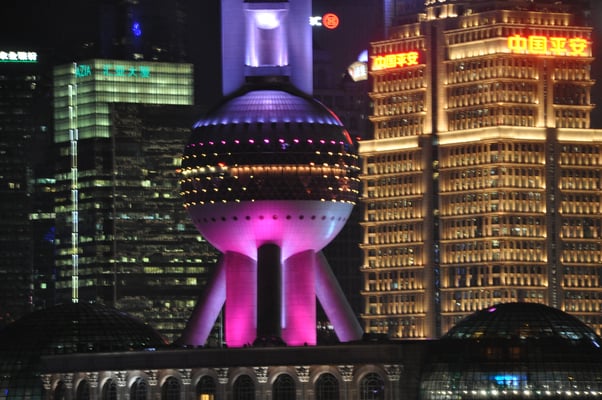 China, Shanghai bei Nacht