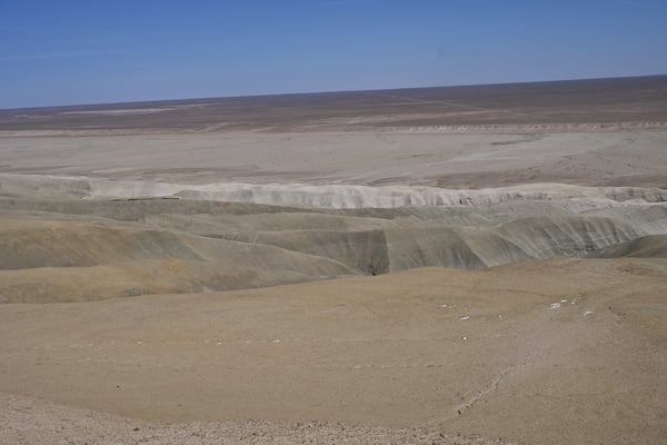 Turkmenistan, Überreste riesiger Korallenriffe aus dem Tetris Meer