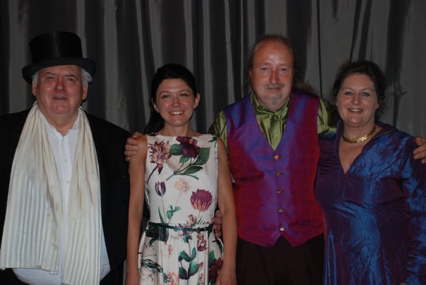 KuBe Konzert "Serenate Italiana", 12. Juni 2015. Volkshochschule Saarbrücken Michael Britz mit Ulrike Voltmer, Natalaya Chepelyuk und Charles Robin Broad