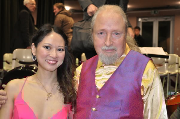 Neujahrskonzert 2025, Eine Veranstaltung des HA Multikulturelles Orchester e.V. mit Unterstützung von KuBe – Kultur und Bewusstsein e.V., Bürgerhaus Dudweiler, 11.01. 2025, Anny Hwang und Michael Britz