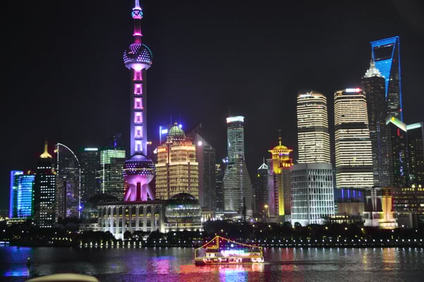 China, Shanghai bei Nacht
