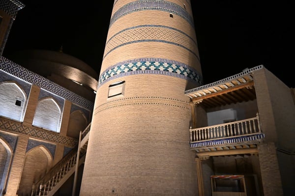 Usbekistan, Oase Chiwa bei Nacht