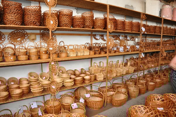 Madeira, Camacha, Korbflechterei