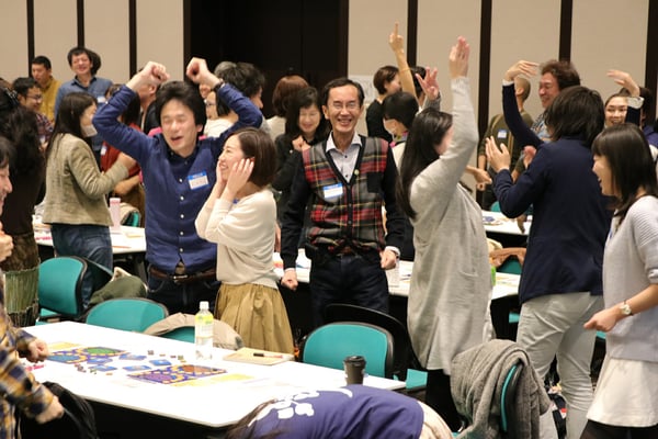 達成感にあふれる会場