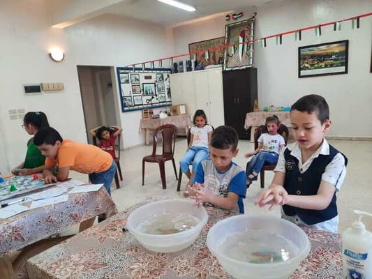 Activités des enfants à l'occasion de la semaine de l'accueil