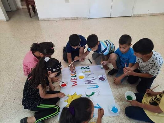 Activités des enfants à l'occasion de la semaine de l'accueil