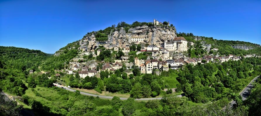 Panoramique du village de Rocamadour