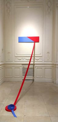 3- Silencio espectral (site specific) Intervalo- Serie Mutaciones del Espíritu -  Acrílico sobre tela y textiles - Medidas variables - 2019- ©María de la Vega/SpiritusDLV