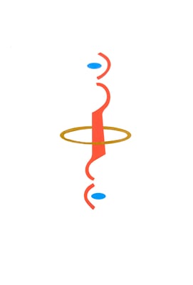 7- Nosotros - Mutaciones del Espiritu - Acrílico y acuarela sobre papel-2025- ©Maria de la Vega-Spiritus DLV