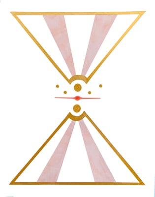 2- Nuevo cielo - Serie Mutaciones del Espíritu - Acrílico y acuarela sobre papel- 2025- ©María de la Vega-Spiritus DLV