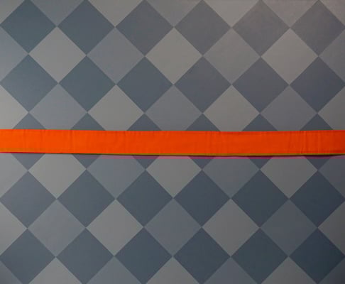 6- Dejarse - Intervalo - Serie Mutaciones del espíritu   Acrílico sobre tela y textiles - 120 x 100 cm - 2019 - ©María de la Vega/SpiritusDLV