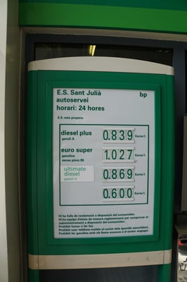 Benzin wird hier fast verschenkt...