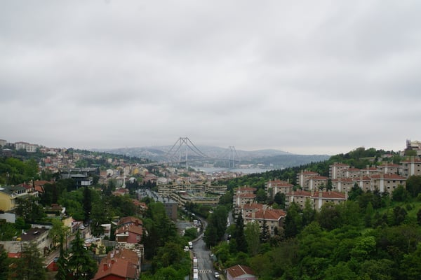 Die Bosphorusbrücke von Europa aus...