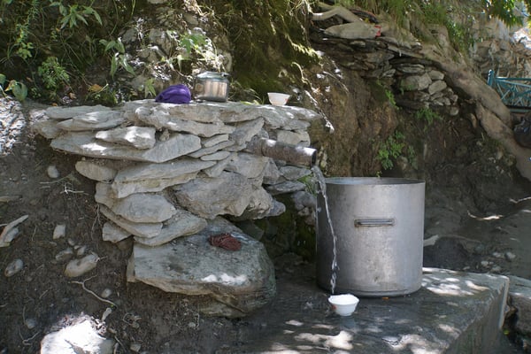 Fiessend Wasser gibt es auch...!