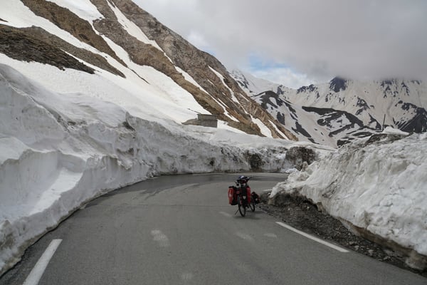 Auf der Abfahrt vom Galibier...