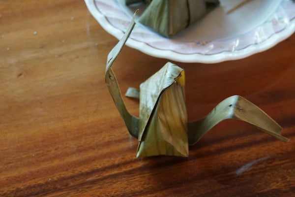 Bananenblatt öffne Dich...