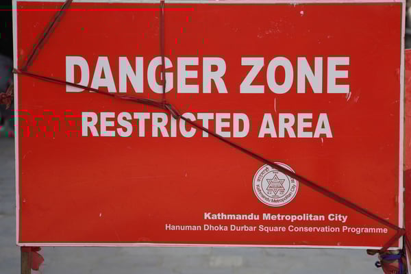 Auch diese Abschnitte gibt es nach dem Erdbbeben - fühlte mich aber immer sehr sicher...!