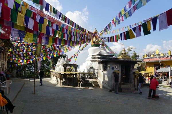 Die Stupa mit der Asche des Prinzen...