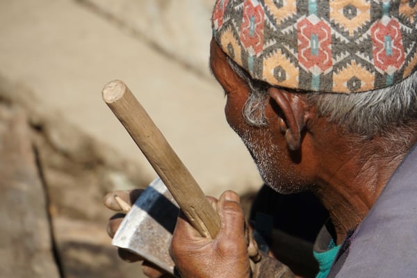 Bleistift wird gespitzt...