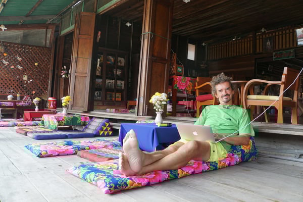 Kirtap blogt - wenn das kein toller Arbeitsplatz ist - wer hat den schöneren Arbeitsplatz daheim...?