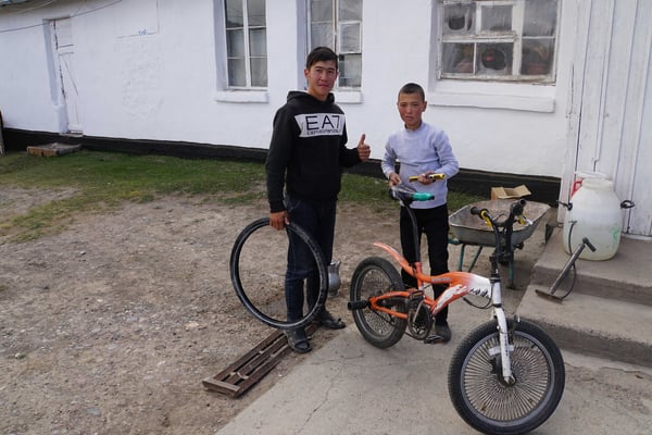 Sie haben mir bei meiner Fahrradreparatur geholfen...