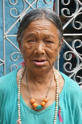 Bäuerin im Porträt....