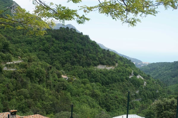 Na findet Ihr die Strasse und die Serpentinen, welche Passpartu und ich hochgestrampelt sind...???