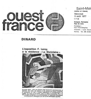 1977_0801 1ère expo perso à Dinard